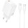 Зарядний пристрій BOROFONE BN26 Fuente 1xUSB-C, PD20W, QC3.0 White w/Type-C cable