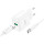 Зарядний пристрій HOCO C140A Smart 1xUSB-A, QC3.0, 18W White w/Type-C cable (6942007627832)