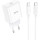 Зарядное устройство HOCO C76A Pro Speed Source 1xUSB-C PD30W White w/Type-C cable (6942007616324)