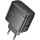 Зарядний пристрій HOCO CS63A Bright GaN 1xUSB-A, 1xUSB-C, PD65W, QC3.0 Black (6942007638470)