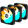 Комплект вентиляторов GIGABYTE EZ Chain RVS Fan 120 Black 3-Pack