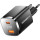 Зарядний пристрій ESSAGER Gamet 1xUSB-A, 1xUSB-C, PD3.0, QC4.0, GaN Black (ECT33W-GMB01-Z)