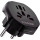 Універсальний дорожній перехідник ESSAGER Global Universal Adapter EU Male to World Female Black