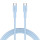 Кабель CANYON OnWire 60CL Type-C to Type-C Color Braided 60W 1м Light Blue (CND-CCAP60AB10LBL)