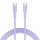 Кабель CANYON OnWire 60CL Type-C to Type-C Color Braided 60W 1м Purple (CND-CCAP60AB10PU)