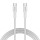 Кабель CANYON OnWire 60CL Type-C to Type-C Color Braided 60W 1м White (CND-CCAP60AB10W)