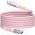 Кабель VERBATIM Sync & Charge Magnetic Cable Type-C to Type-C 100W 1.2м Pink (31857)