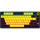 Клавіатура бездротова LORGAR KBP7075W Black/Yellow (LRG-KBP7075W-YL-US)
