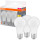Лампочка LED OSRAM LED Base A60 E27 8W 2700K 220V (3 шт. в комплекті) (4099854046797)