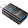 Адаптер OTG HOCO UA36B Type-C Male to USB-A Female OTG Transparent Adapter Black