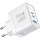 Зарядний пристрій PROMATE PowerPort-45 1xUSB-A, 2xUSB-C, QC3.0, PD3.0, 45W GaNFast White