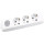 Розетковий блок із заземленням PANASONIC X-Tendia Gray, 3 розетки (WLTA04302GR-UA)