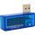 USB тестер CHARGER DOCTOR напряжения (3-7.5V) и тока (0-2.5A) Blue, загнутый