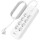 Мережевий фільтр BELKIN Surge Protector White, 8 розеток, 1xUSB-C, 1xUSB, 2м (SRB003VF2M-V2)