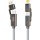 Кабель XO NB275 4-in-1 Type-C/USB-A to Type-C/Lightning 1м Gray