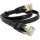 Патч-корд плаский WEEPDA U/UTP Cat.7 CU 0.5м Black