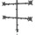 Крепление настольное для 4-х мониторов GEMBIRD MA-D4-01 17"-32" Black