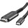 Кабель COLORWAY 4K@60Hz USB-C to HDMI v2.0 2м Black (CW-CBCHD077-BK)