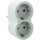 Сетевой разветвитель LEGRAND Standard 2x2K+3 White, 2 розетки (694516)