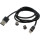 Кабель PATRON USB2.0 3-in-1 AM to Lightning + MicroUSB + USB-C 1м (PN-MAGN-3IN1)