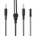 Сплиттер HATOR ESH series, 0.2м x2*3.5мм female to 3.5mm male mini-jack 3.5mm 3.5м Black