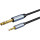 Кабель CABLETIME 6.35 мм (M) - 3.5 мм (M) jack 6.35 mm - mini-jack 3.5 mm 3м Black/Gray (CF25N)