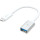 Кабель OTG J5CREATE USB3.1, USB-C Male to USB-A Female 0.1м White
