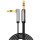 Кабель UGREEN AV119 Straight to Angle Flat Cable mini-jack 3.5mm 3м Black (10728)