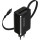 Зарядний пристрій CANYON OnCharge 65RC Build-In Cable USB-C, 1xUSB-A, 1xUSB-C, 65W Black (CNS-CURC65ACB)