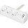 Мережевий фільтр DIGITUS DA-70626 White, 3 розетки, 1xUSB-C, 2xUSB, 1.5м