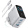 Зарядний пристрій ANKER GaN Charger 100W 1xUSB-A, 2xUSB-C PD with Display and Cable Silver w/Type-C cable (B121BG41)