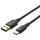 Кабель VENTION USB 2.0 A Male to Type-C Male 3A Cable LED Type 1.5м Black (CTFBG)