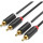 Кабель VENTION Audio 2xRCA - 2xRCA 1.5м Black (BCMBG)