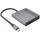 Порт-реплікатор CABLEXPERT 2-in-1 USB-C to HDMI/DP (A-CM-HDMIFDPF-01)