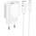 Зарядное устройство HOCO C109A Fighter 1xUSB-A, 2.1A White w/Micro-USB cable (6942007656603)