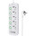 Мережевий фільтр XOKO SP-5-2-1 White, 5 розеток, 1xUSB-C, 4xUSB, 2м