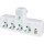 Мережевий фільтр-розетка XOKO SPW-4-2-1 White, 4 розетки, 1xUSB-C, 2xUSB