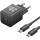 Зарядний пристрій VENTION 1xUSB-C GaN Wall Charger 20W Black w/Type-C cable (TZ-FEPB0-EU-01)