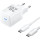 Зарядний пристрій VENTION 1xUSB-C GaN Wall Charger 20W White w/Type-C cable (TZ-FEPW0-EU-01)