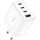 Зарядное устройство CUDY CH70 GaN Charger 3xUSB-C, 1xUSB-A PD 3.0, QC 3.0 65W White