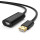 Активний USB подовжувач UGREEN US121 USB-AM to USB-AF Active Extension Cable 5м Black (10319)