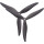 Комплект пропеллеров GEMFAN 8040 3-Blade 1СW+1CCW Black (GF8040-3CN/HP098.PMCN8040-3B)