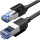 Патч-корд UGREEN NW153 SSTP Cat.8 CU 3м Black (80432)