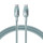 Кабель BASEUS Discolor Type-C to Type-C 100W 1м Blue Green (E0420700)