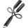 Конвертер аудіосигналу AXAGON ADA-HCPD USB-C M/F + minijack 3.5mm with Power Delivery 60W Black