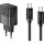 Зарядное устройство ESSAGER GaN PD30W Travel Charger Black w/Type-C cable (E30JSB1-SYTT1-T)