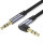 Кабель VENTION Male to Male Angled Audio Cable mini-jack 3.5mm 1м Black (BANHF)