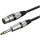 Кабель микрофонный CABLETIME jack 6.35 mm - XLR 1м Black (CF41H)