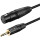 Кабель микрофонный CABLETIME mini-jack 3.5 mm - XLR 1м Black (CF42H)