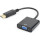 Адаптер CABLEXPERT DisplayPort - VGA 0.15м Black (A-DPM-VGAF-02)